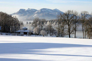 Winterlicher Chiemseeblick